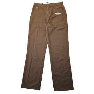 NWT Lee Womens 8 Relaxed Fit Straight Leg Stretch Chocolate Brown Denim Jeans